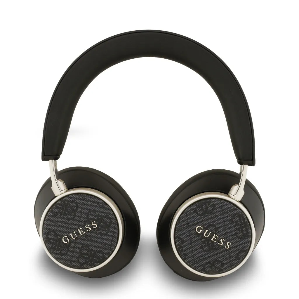 GUESS – Cascos Bluetooth Premium de Polipiel Negra